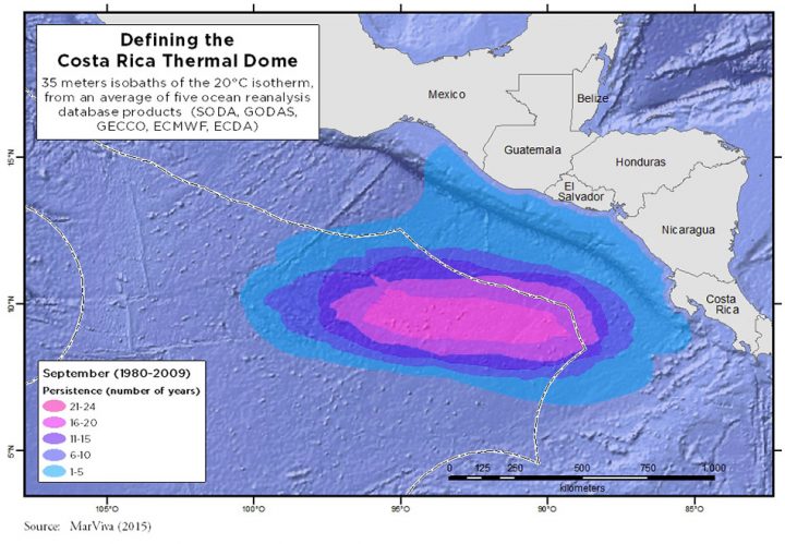 Map of The Costa Rica Dome