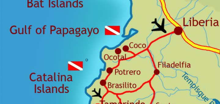 Gulf of Papagayo Map